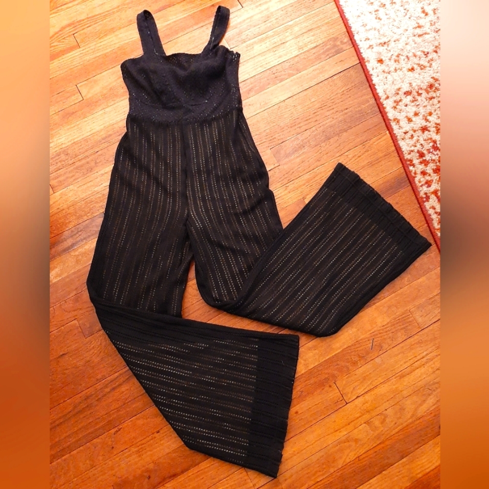 Venus chic Black crochet jumpsuit